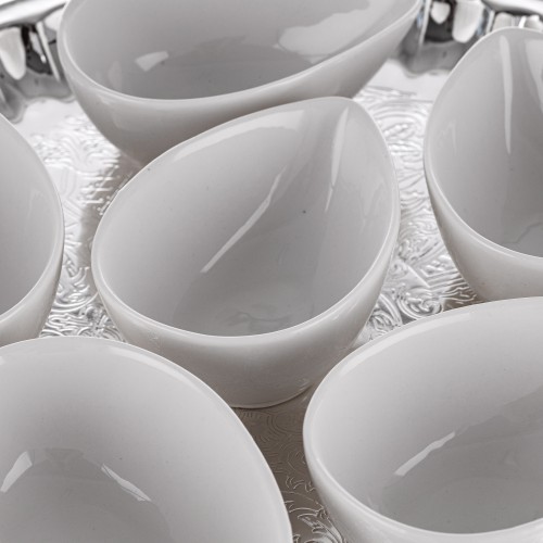 Set 6 boluri servire model lacrima