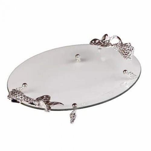 Platou din sticla oval